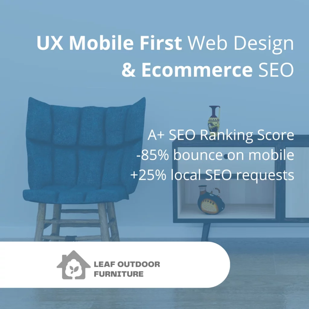 UX Mobile First Web Design & Ecommerce SEO